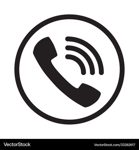 Call icon noisy phone flat calling symbol Vector Image