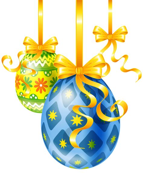 Transparent Easter Hanging Eggs PNG Clipart Picture | Gallery Yopriceville - High-Quality Free ...