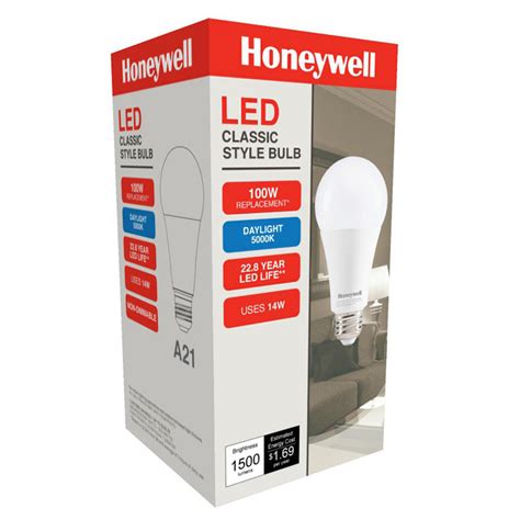 Honeywell 100W Equivalent Daylight White A21 LED Light Bulb