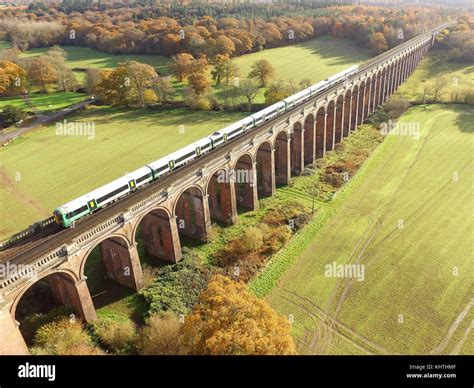 Ouse Valley Viaduct in Sussex England. Built in 1841 and is 1475 feet ...