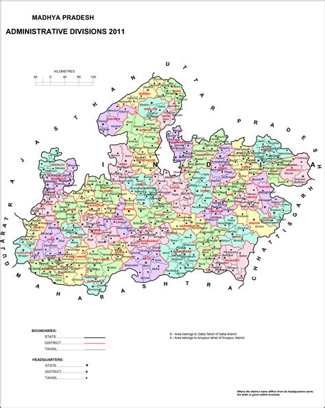 High Resolution Map of Madhya Pradesh [HD] - BragitOff.com