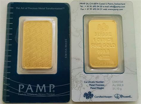 1 oz Gold Bar – Pamp Suisse New Design in Assay Card | HW Minting Company