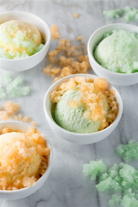 Melon Ice Cream and Granita – Honest Cooking