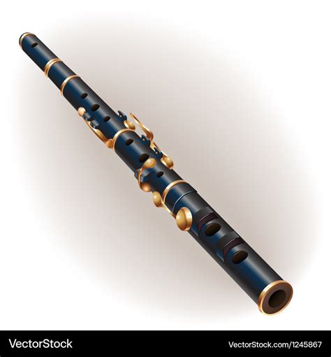 Classical flute Royalty Free Vector Image - VectorStock