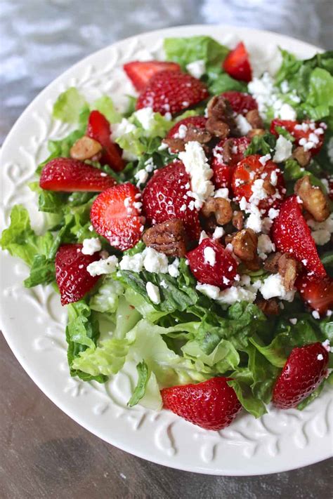 Strawberry Salad with Poppyseed Dressing- Healthy Liv