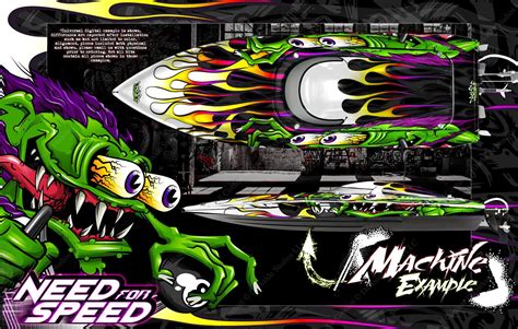 'Need For Speed' Graphics Wrap Skin Decal Kit Fits Traxxas Spartan ...