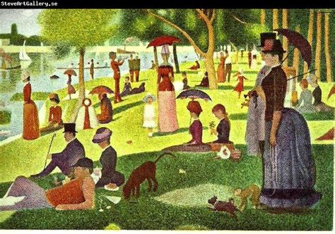 "Sunday Afternoon" by Georges Seurat | Artist- Georges Seurat (paint)…