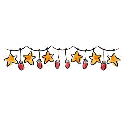 Free & Cute Christmas Lights Clipart For Your Holiday Decorations ...