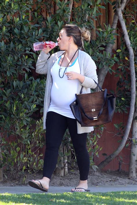 Pregnant HAYLIE DUFF Out and About in Los Angeles – HawtCelebs