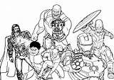 Printable Avengers Coloring Pages sketch template