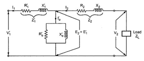 Equivalent circuit of Transformer