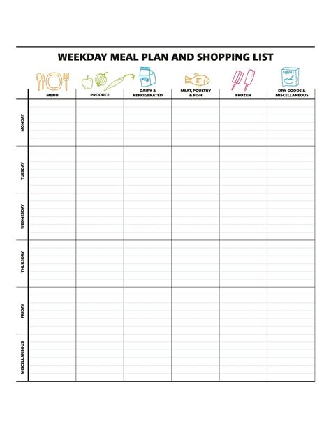 Free Printable 7 Day Meal Plan