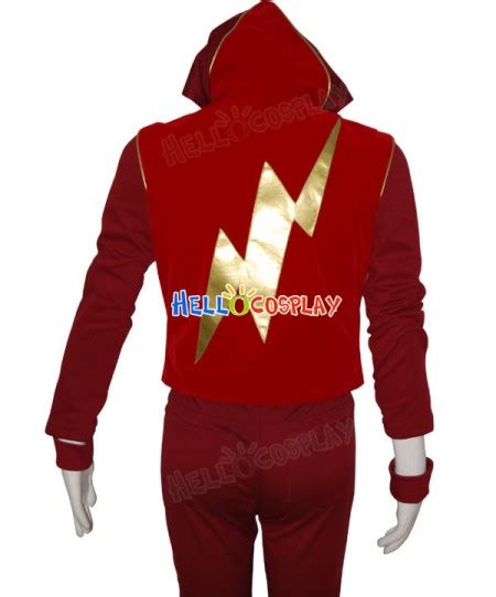 Smallville Flash Impulse Cosplay Red Suit Uniform Costume