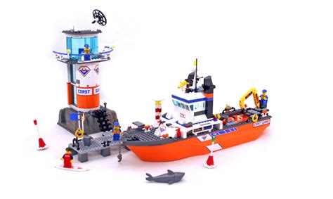 Coast Guard Patrol Boat & Tower - LEGO set #7739-1 (Building Sets > City)