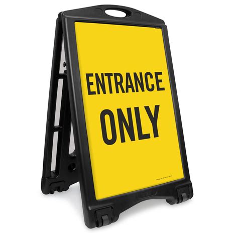 Entrance Only Portable Sidewalk Sign