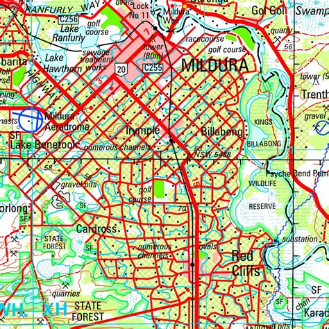 Mildura SI54 - 11 map by Geoscience Australia - Avenza Maps | Avenza Maps