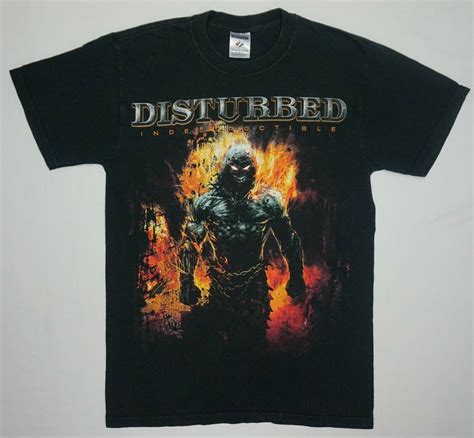 Disturbed INDESTRUCTIBLE 2008 Tour T Shirt Size S Vtg Heavy Metal Hard Rock Band| | - AliExpress