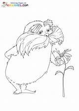 Lorax Coloring Pages sketch template