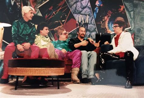 "The Dana Carvey Show" promo still, 1996. L to R: Stephen Colbert, Steve Carell, Bill Chott ...