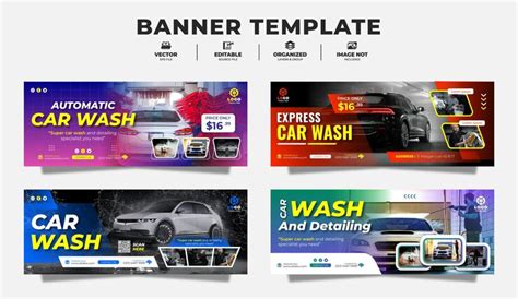 Premium Vector | Car Wash Banner Design Template