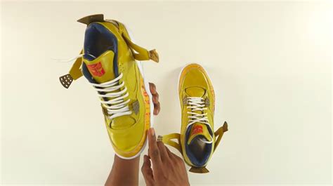 Exclusive 1 of 1 Air Jordan 4 "Transformers" for Mark Wahlberg ...