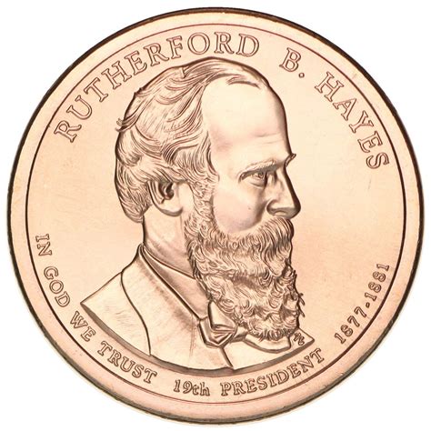 2011 P Rutherford B Hayes Presidential Dollar "Brilliant Uncirculated"