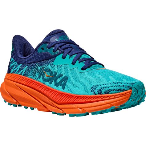 Hoka Challenger 7 Women's Running Shoes - ceramic / vibrant orange