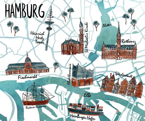 Hamburg Map - Catriona Phillips