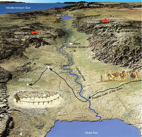 jericho jordan river map – map showing the jordan river – Kuchi