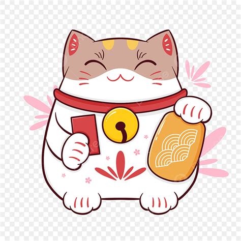 Japanese Lucky Cat Clipart Vector, Cartoon Japanese Lucky Cat Lucky Cat ...