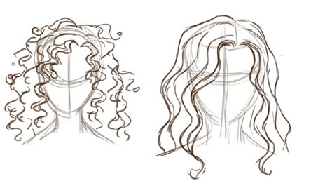 Anime Curly Hair Drawing Reference - Download Free Mock-up