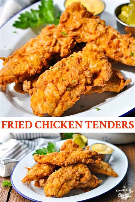 fried chicken tenders on a plate with dipping sauce