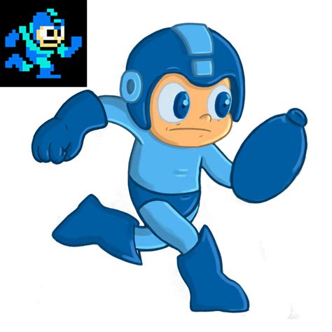 Megaman 8bit Run by carlosrox on DeviantArt