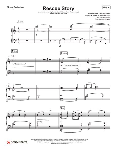 Rescue Story Sheet Music PDF (Zach Williams) - PraiseCharts