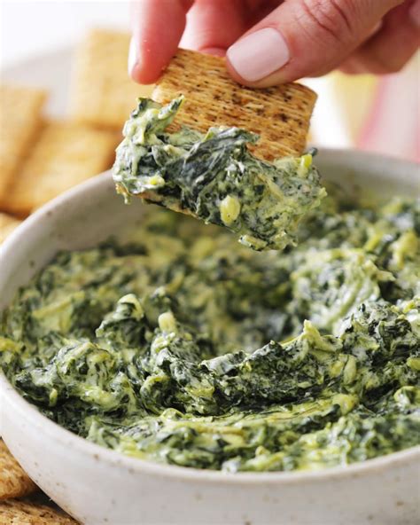 Spinach Dip Recipe Cream Cheese Mayo | Renew Recipe