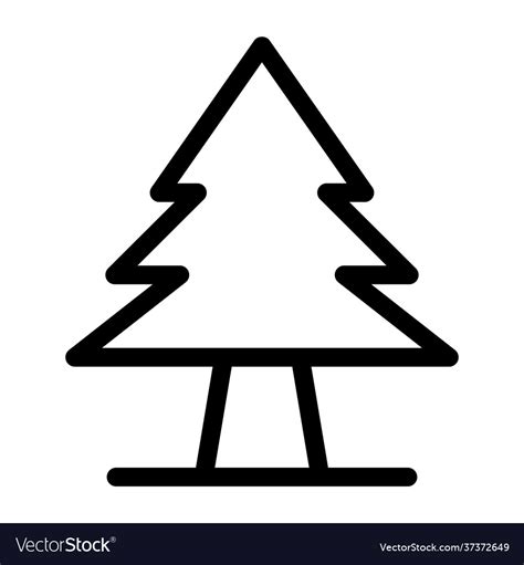 Conifer tree Royalty Free Vector Image - VectorStock