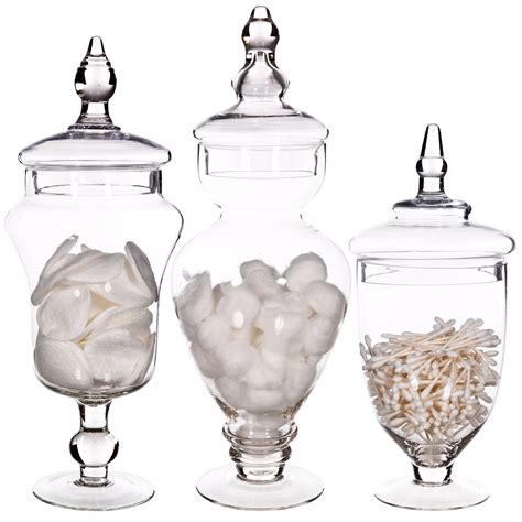 Palais Glassware Clear Glass Apothecary Jars, Wedding Candy Buffet ...