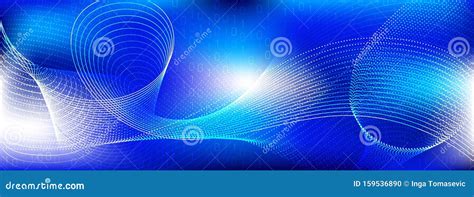 Digital Particles. Light Streaming Backgrounds Stock Illustration - Illustration of cybernetic ...