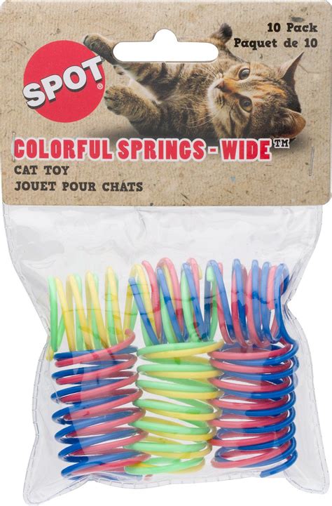 ETHICAL PET Wide Durable Heavy Gauge Plastic Colorful Springs Cat Toy ...