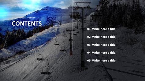 Winter Leisure Sports - Free Business PowerPoint Templates