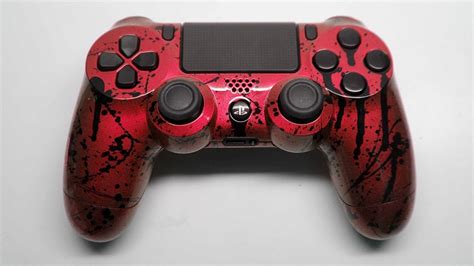 Red Custom Ps4 dualshock controller