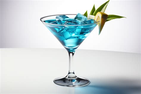 Drink with Ice Cubes and Blue Curacao Graphic by saydurf · Creative Fabrica