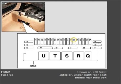 2006 Mercedes S500 Fuse Box Diagram