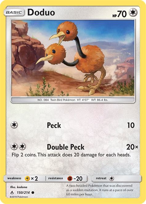 Doduo · Unbroken Bonds (UNB) #150 ‹ PkmnCards