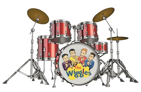 Custom Drum Kit With Cartoon Wiggles Logo by Disneyfanwithautism on DeviantArt