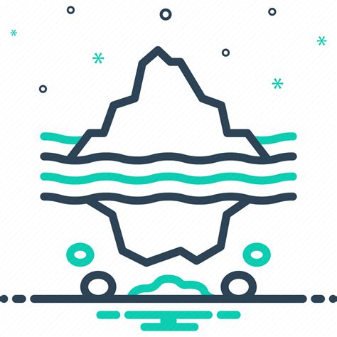 Deep, iceberg, glacier, mountain, arctic, underwater, freeze icon - Download on Iconfinder