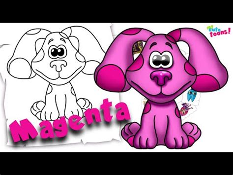 Blue's Clues: How to Draw Magenta | Drawing Tutorial - YouTube