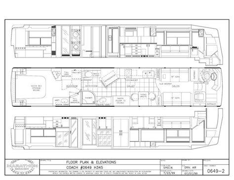 Floor plans, Prevost, Diagram