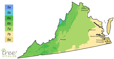 Planting Zones Virginia - Hardiness, Gardening & Climate Zone