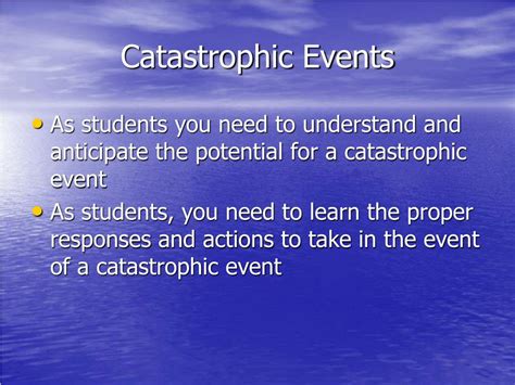 PPT - Catastrophic Events PowerPoint Presentation - ID:781220